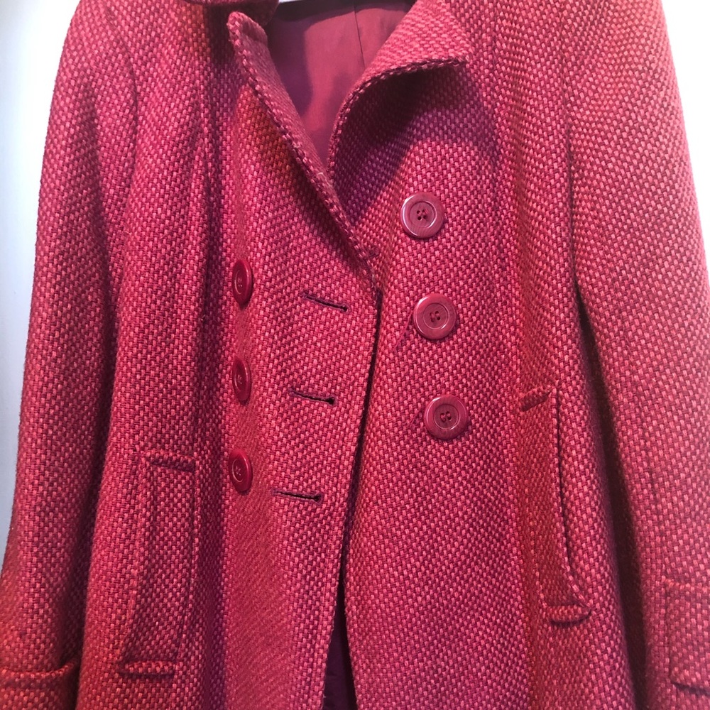 Ann Taylor Petite Pink Pea Coat